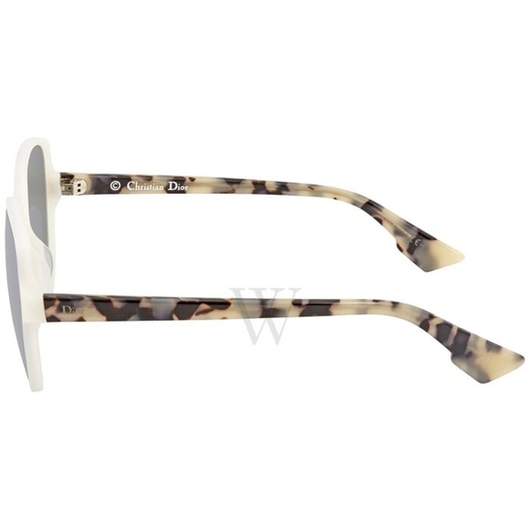 SALE DIORONDE2/S 0X61 Dior Ronde 58 mm White Havana Designer Sunglasses - Picture 4 of 6